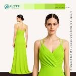 Neon Green Halter Gown